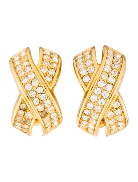 dior hk earrings|christian dior clip on earrings.